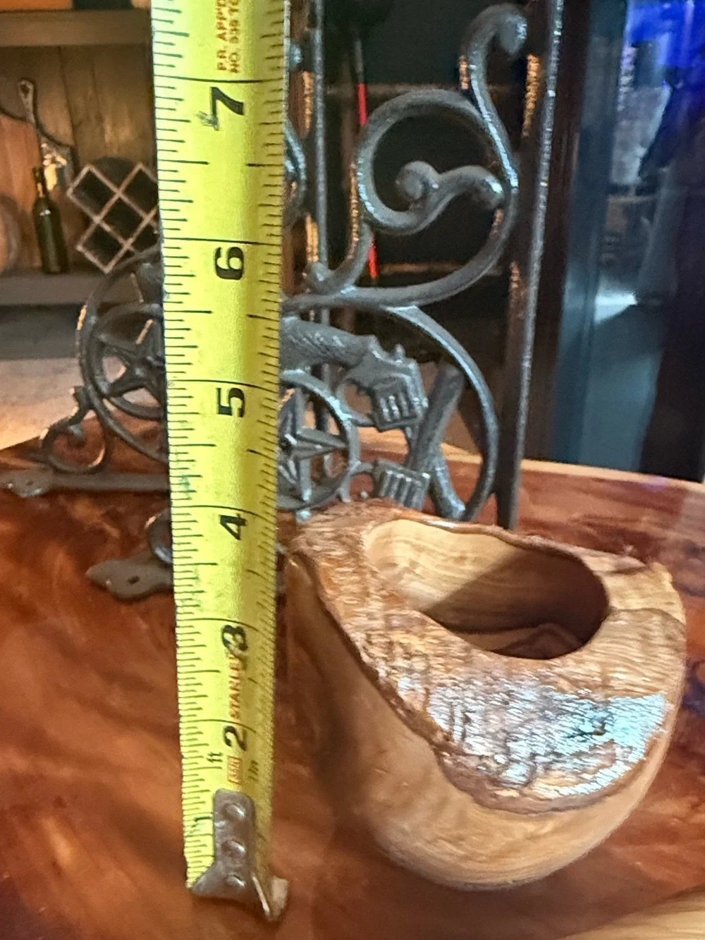 Hand-Carved Wooden Mortar and Pestle - Natural Wood